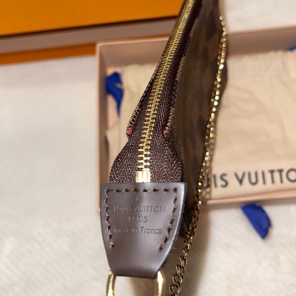 Authentic Louis Vuitton Damier Ebene Mini Pouchette - Picture 5 of 6